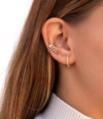 cuff earring for women gemistone