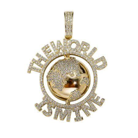 The World Is Mine Diamond Pendant Necklace For Men