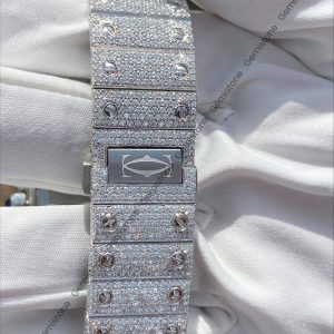 Cartier Santos VVS Moissanite Diamond Watch Gift