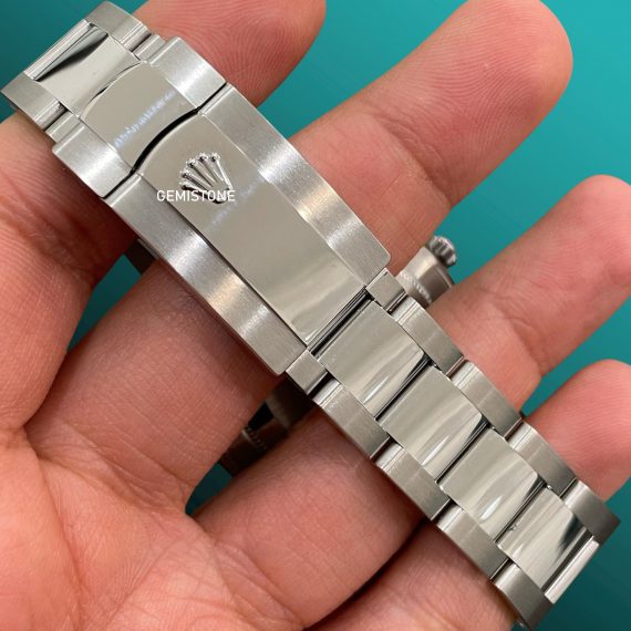 Baguette VVS Moissanite Studded Bezel Datejust Sky Classic Rolex Wrist Watch