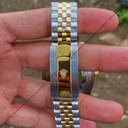 Moissanite Studded Watch Rolex Two-Tone 41mm Jubilee Yellow Dial Diamond Bezel Date Just Moissanite Watch Men Luxury Wrist Watch