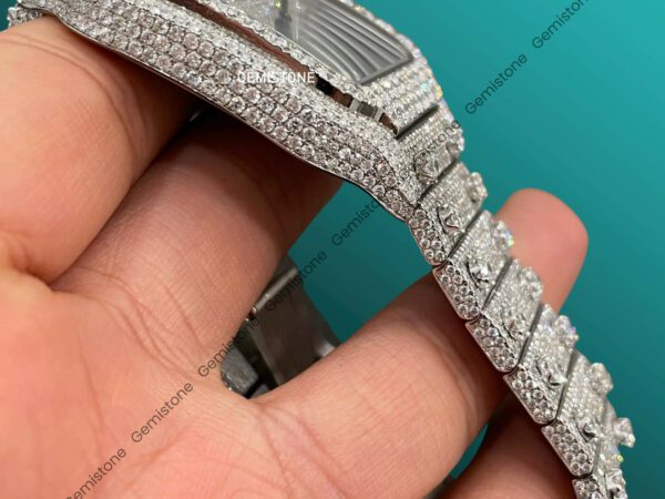 Cartier Moissanite Diamond Ice Out Watch For Men