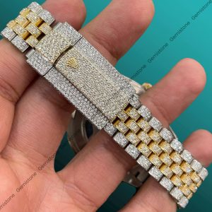 Fully Studded Moissanite Iced Out Rolex Diamond Watch For Men