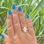 Vintage Marquise Cut Moissanite Engagement Ring For Women