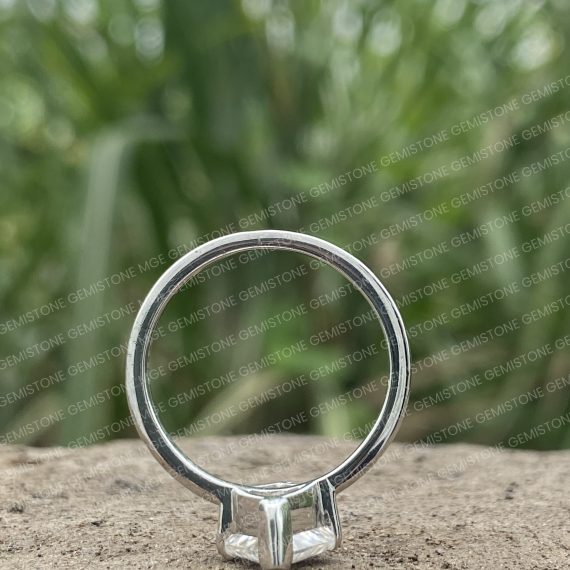 Two Stone Trianlge Moissanite Geometrical Engagement Ring