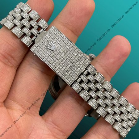 VVS Moissanite Diamond Rolex Watch For Men