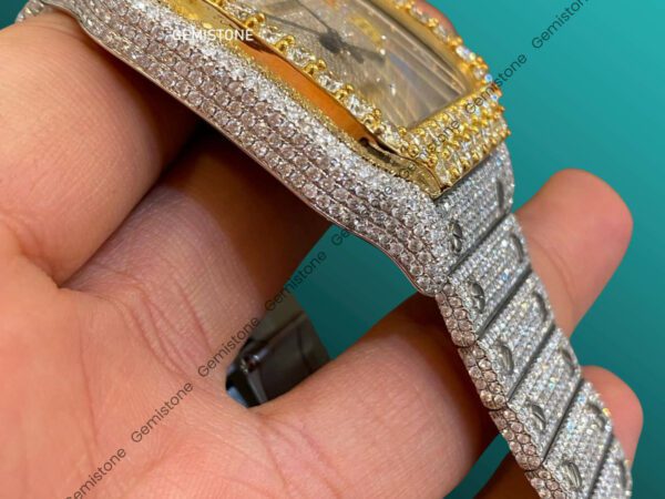 VVS Moissanite Diamond Stainless Steel Watch