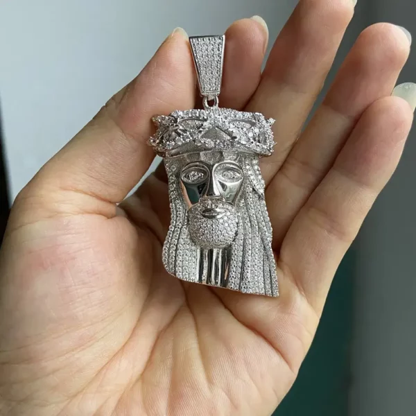 Fully Iced Out jesus pendant
