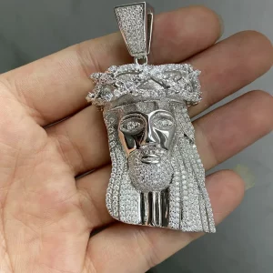 Moissanite Jesus 3D Pendant for Men
