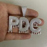 Iced Out Drop Letter Pendant