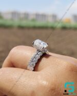 Moissanite Engagement Ring