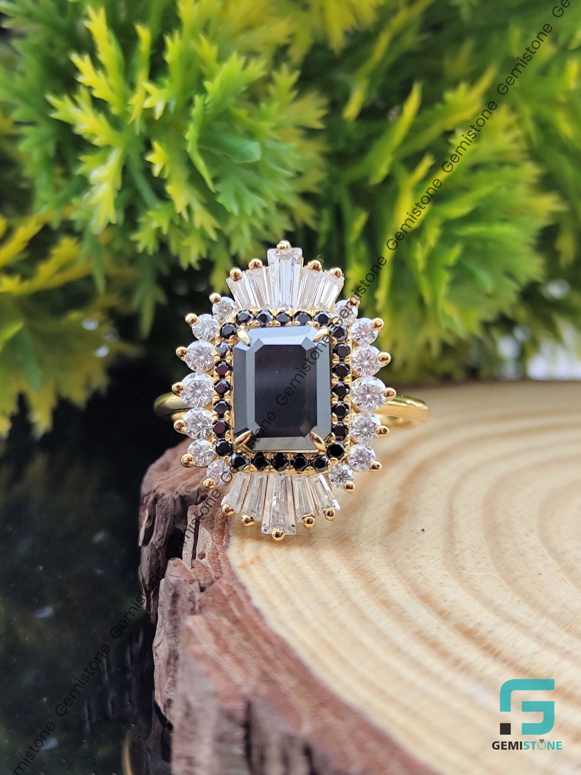 Why do so many people wear rings with a black gemstone? What kind of  gemstone is that? - Quora