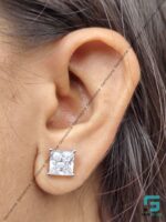 Princess Diamond Earring