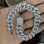 Iced Out Moissanite 12mm Bracelet