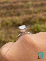 Emerald Moissanite Ring