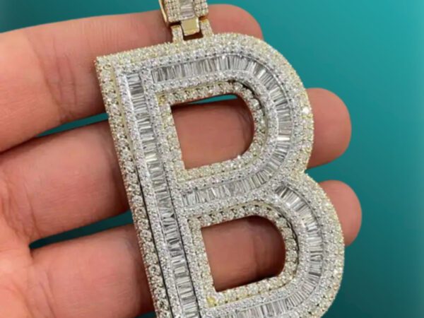 Iced Out Letter Pendant