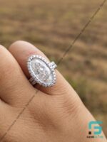 Oval Cut Moissanite Bridal Ring