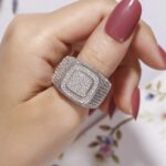 Iced Out Bling Ring Silver