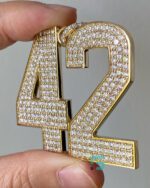 Iced Out Number Pendant