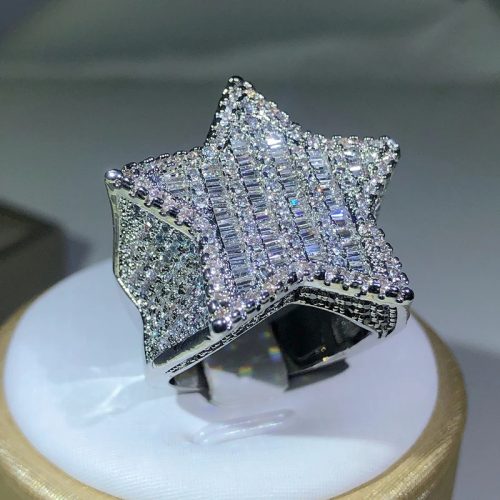 Iced Out Star Ring