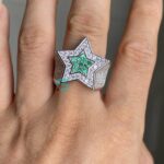 Moissanite Diamond Star Ring