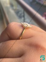 1ct Marquise Moissanite Ring