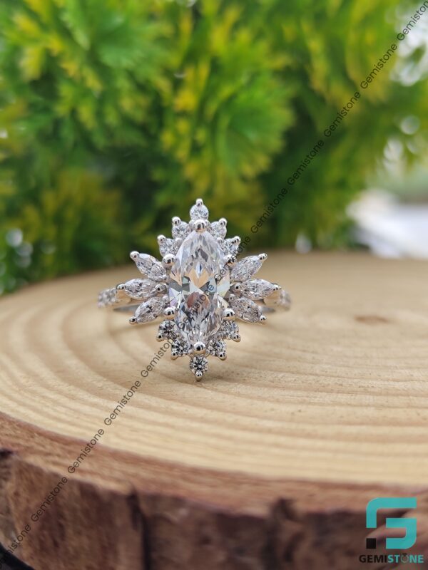 2ct Marquise Starbust Promise Ring
